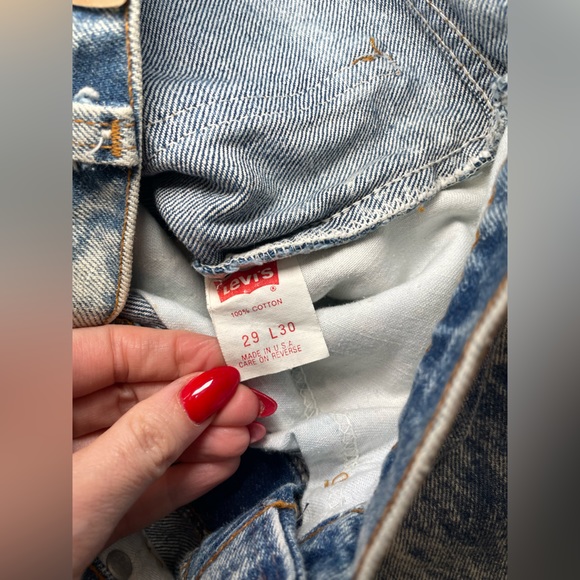 Levi's 509 RARE USA Made DeadStock New White-Washed Orange Tag Punk Vintage - Picture 7 of 8